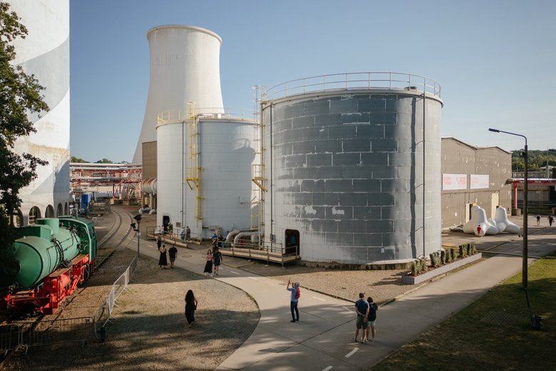 Blick auf das Festivalgelände