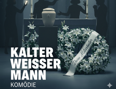 Kalter weiiser Mann mit Kranz