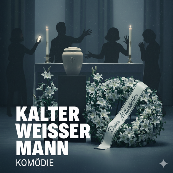Kalter weiiser Mann mit Kranz