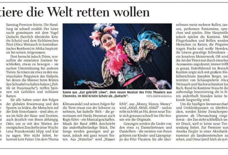 Freie Presse Gut gebrüllt,Löwe