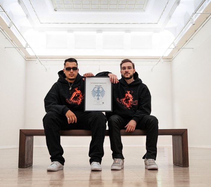 Die beiden Markengründer (Ramy Chris links)