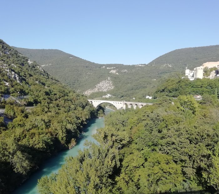 Solkan-Brücke bei Nova Gorica.