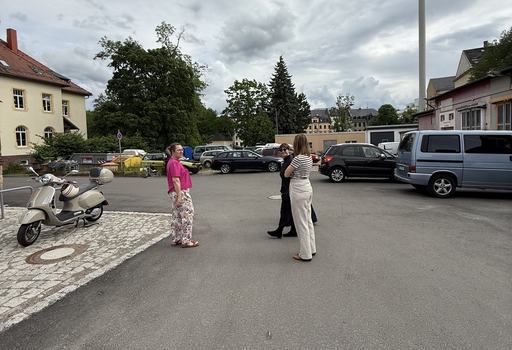 Besucherinnen aus Kolding in der Stadtwirtschaft