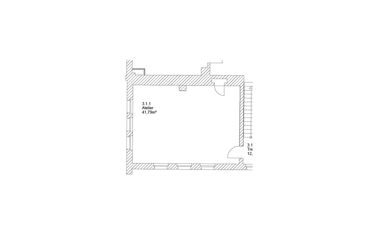 Raumplan Grundriss A3.1.1 Atelier Haus A
