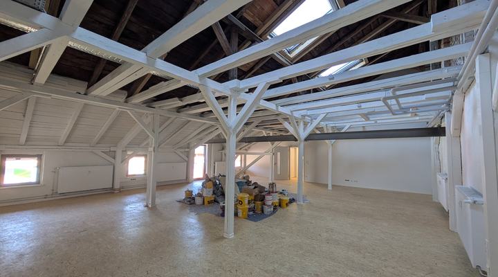 Blick in den Raum B1.01, Atelier