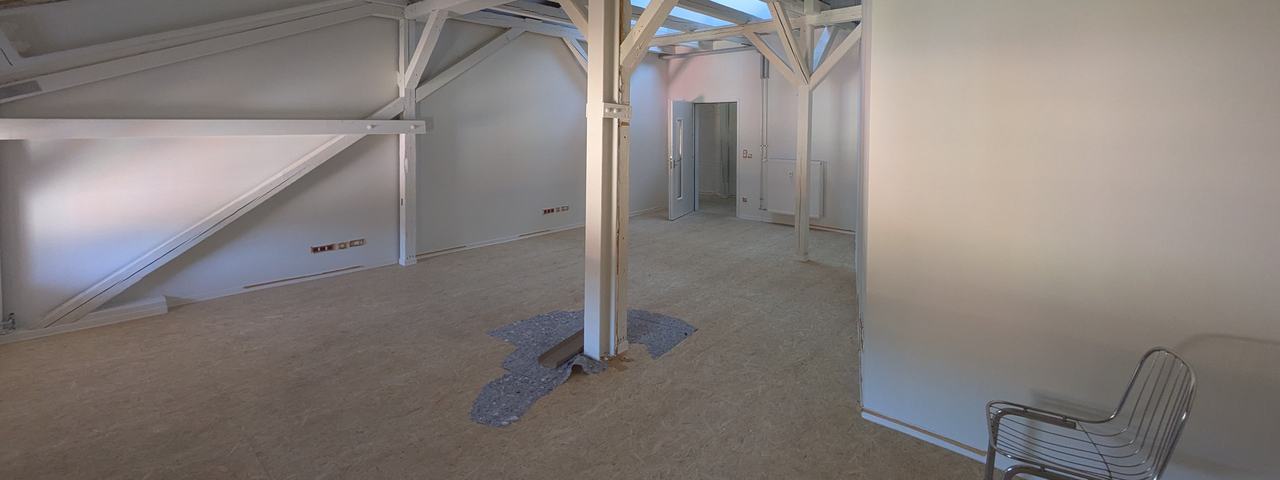 Blick in den Raum B1.07, Atelier, Büro