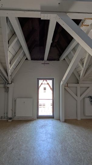 Blick in den Raum B1.08, Atelier, Büro