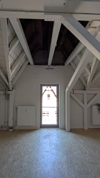 Blick in den Raum B1.08, Atelier, Büro
