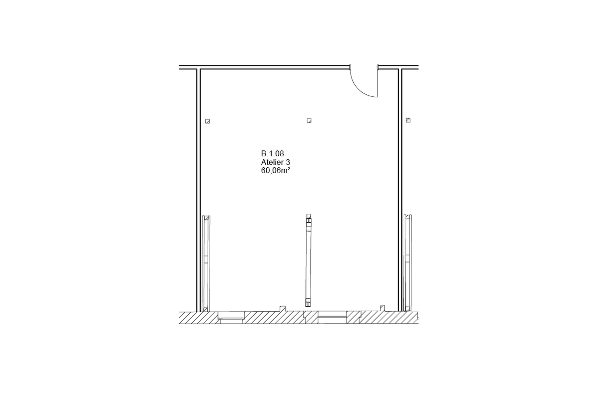 Raumplan Grundriss Haus B Atelier B1.08