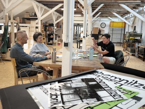 Blick in die Chemnitzer Kunstfabrik in den Räumen der Stadtwirtschaft