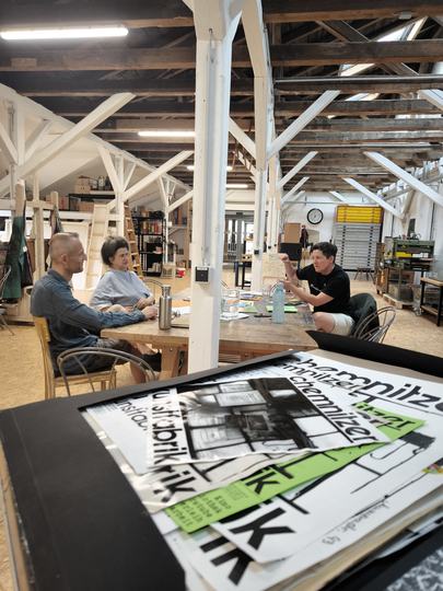 Blick in die Chemnitzer Kunstfabrik in den Räumen der Stadtwirtschaft