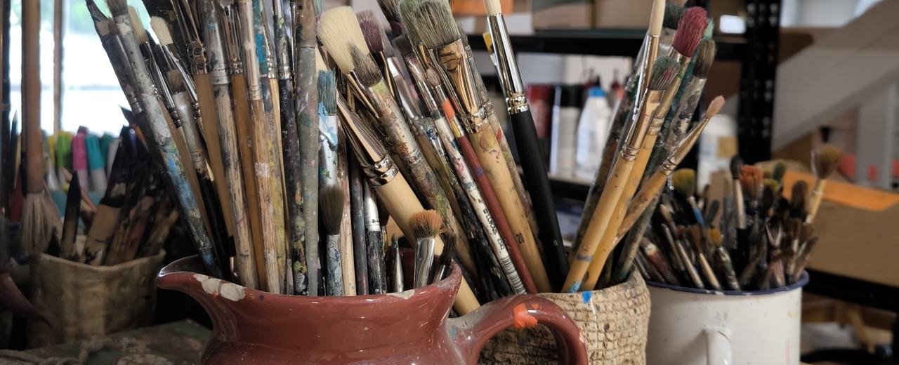 Blick in die Chemnitzer Kunstfabrik in den Räumen der Stadtwirtschaft