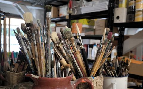 Blick in die Chemnitzer Kunstfabrik in den Räumen der Stadtwirtschaft