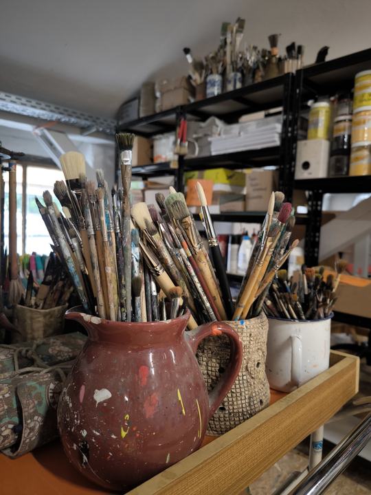 Blick in die Chemnitzer Kunstfabrik in den Räumen der Stadtwirtschaft