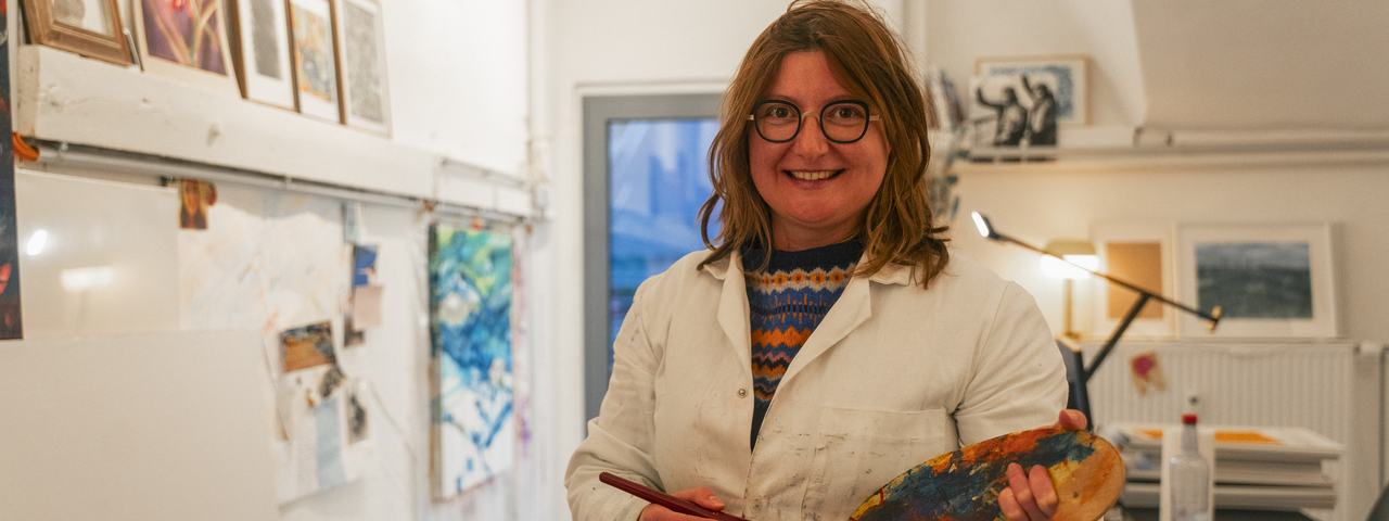 Künstlerin und Kunstvermittlerin Marina Klavina, Porträt