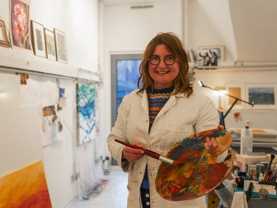 Künstlerin und Kunstvermittlerin Marina Klavina, Porträt