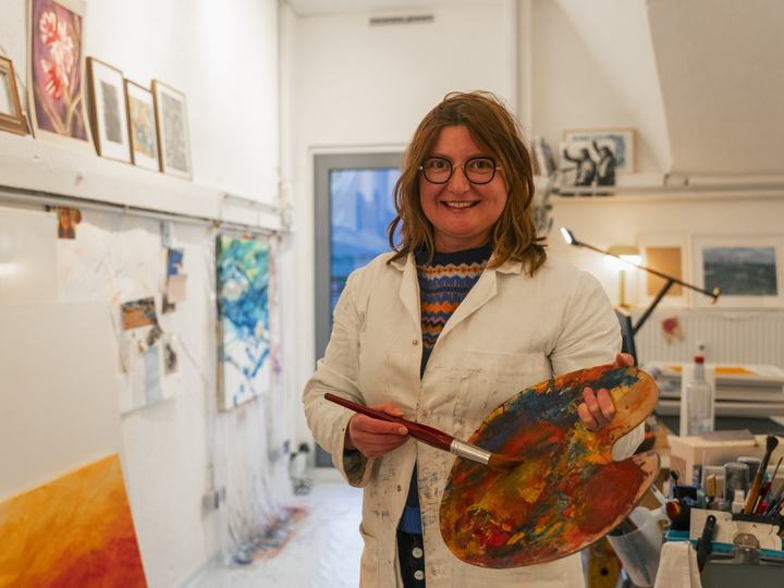 Künstlerin und Kunstvermittlerin Marina Klavina, Porträt