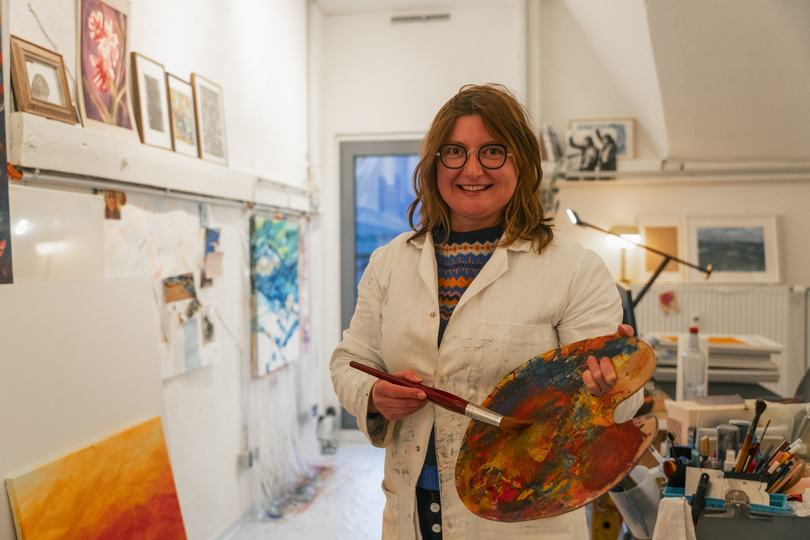 Künstlerin und Kunstvermittlerin Marina Klavina, Porträt