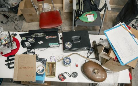 Blick ins Materiallager von Zeux - die Materialinitiative für Chemnitz