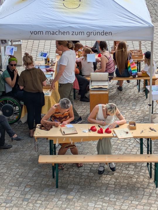 Gründungsgarage Workshop auf dem Hoffest