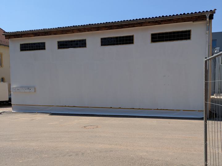 Fassade 1 - Diese Fassade soll von Mathilde Schliebe und Merle Tafft gestaltet werden