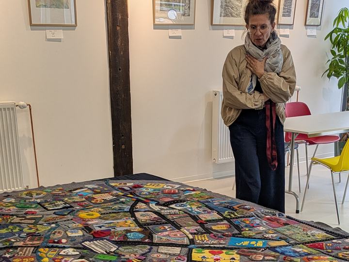 Wandteppich des Projekts #3000Garagen der Kulturhauptstadt Europas Chemnitz 2025