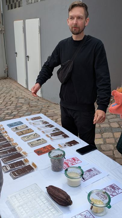 Richard Pfauch von FAUCH SCHOKI bei der Schokoladenverkostung