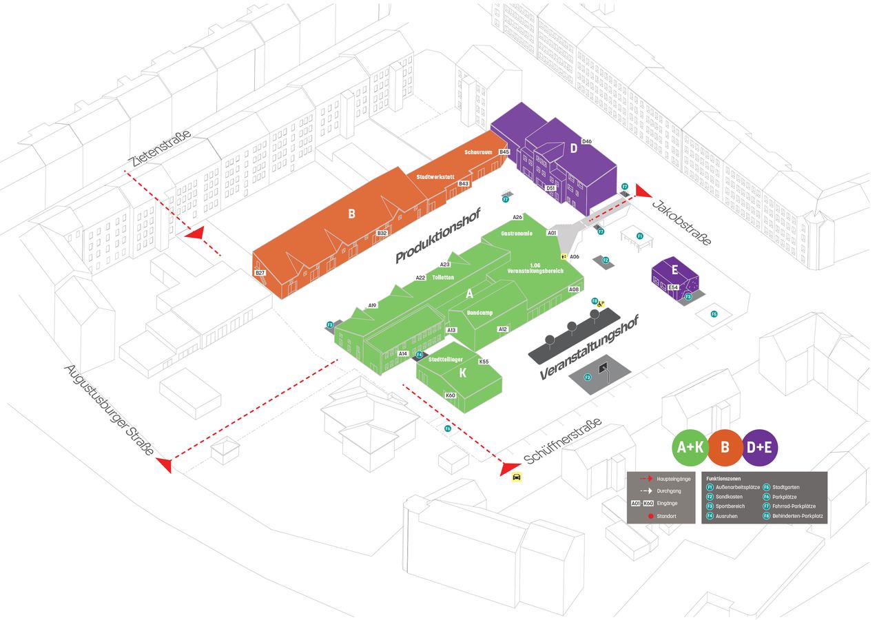 Lageplan der Stadtwirtschaft
