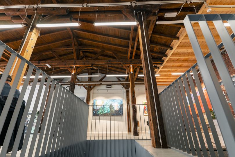 Haus A Foyer Übergang von der Gastronomiefläche