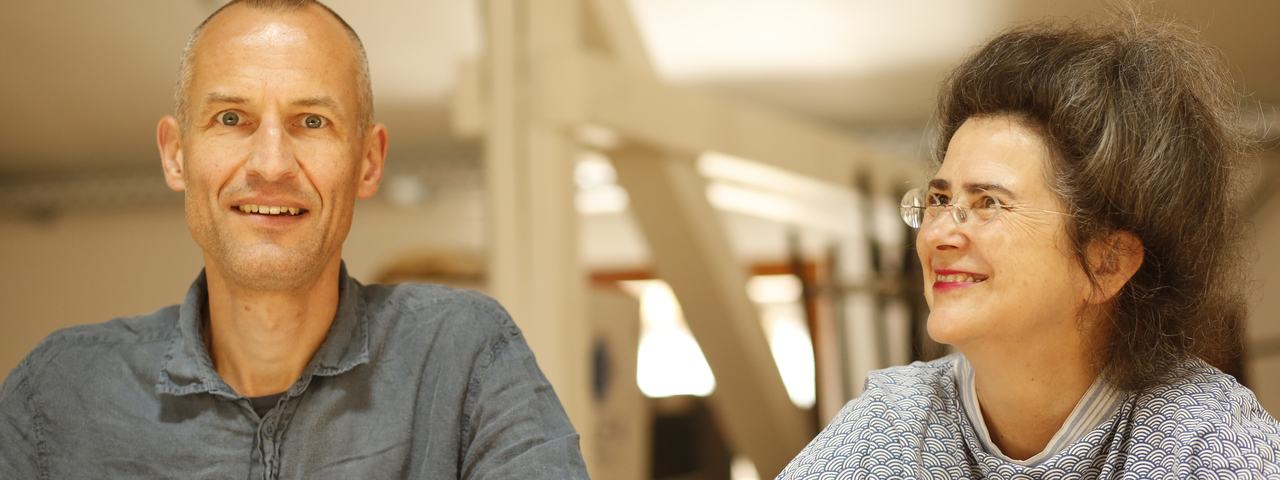 Erik und Ute, die Köpfe hinter der Chemnitzer Kunstfabrik