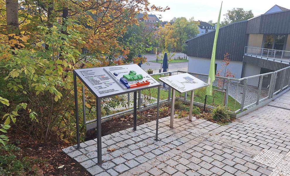 Tastmodell der Stadtwirtschaft am Eingang Jakobstraße