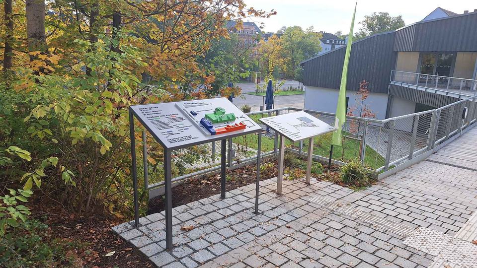 Tastmodell der Stadtwirtschaft am Eingang Jakobstraße