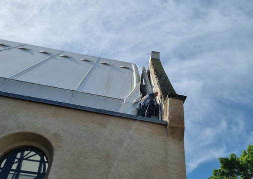 Arbeiten am Dachstuhl