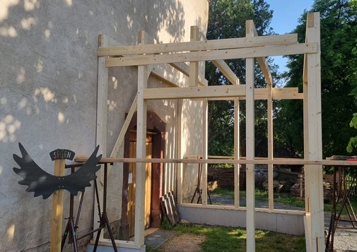 Das Foyer steht schon