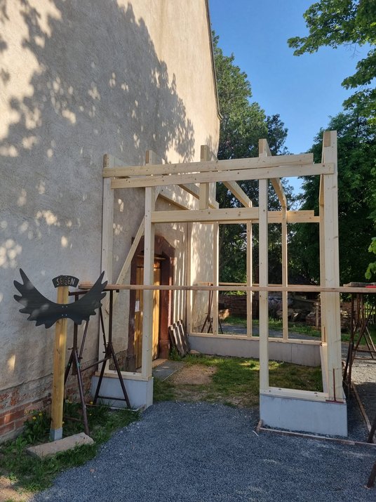 Das Foyer steht schon