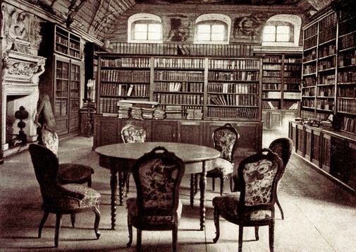 Innenansicht Schlossbibliothek Rötha