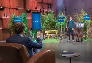 Audory-Gründer Max Rose vor den Investoren bei 