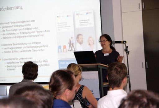 SAXEED-Infoveranstaltung: Dr. Ricarda Rieck.  Foto: SAXEED