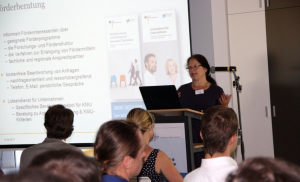 SAXEED-Infoveranstaltung: Dr. Ricarda Rieck.  Foto: SAXEED
