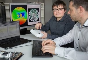 3dvisionlabs hat eine 180-Grad-3D-Kamera entwickelt. Foto: Lars Meinel.