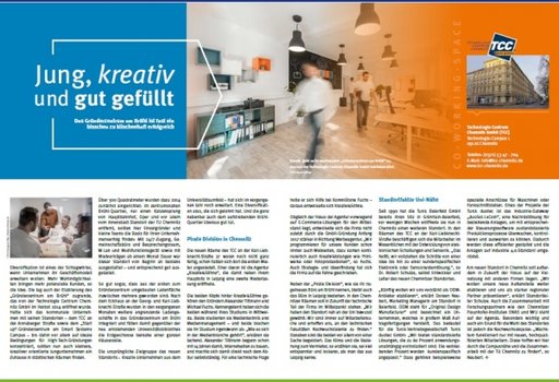 Das  TCC in der Dezember-Ausgabe von CHEMNITZ INSIDE